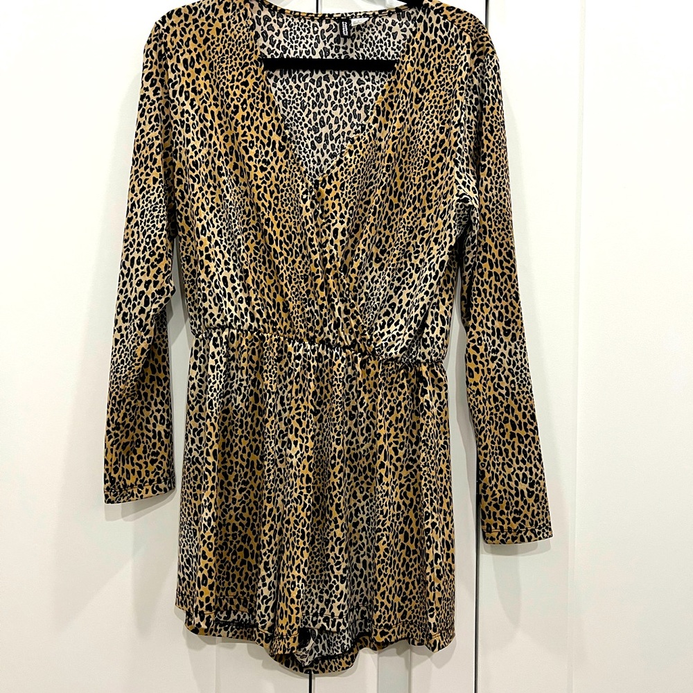 Leopard Print Romper